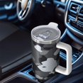 thumbnail image 2 of Camouflage 40oz Tumbler– Stainless Steel Insulated Tumbler with Handle and Straw, Large Capacity Travel Cup for Hot & Cold Drinks, 2 of 6