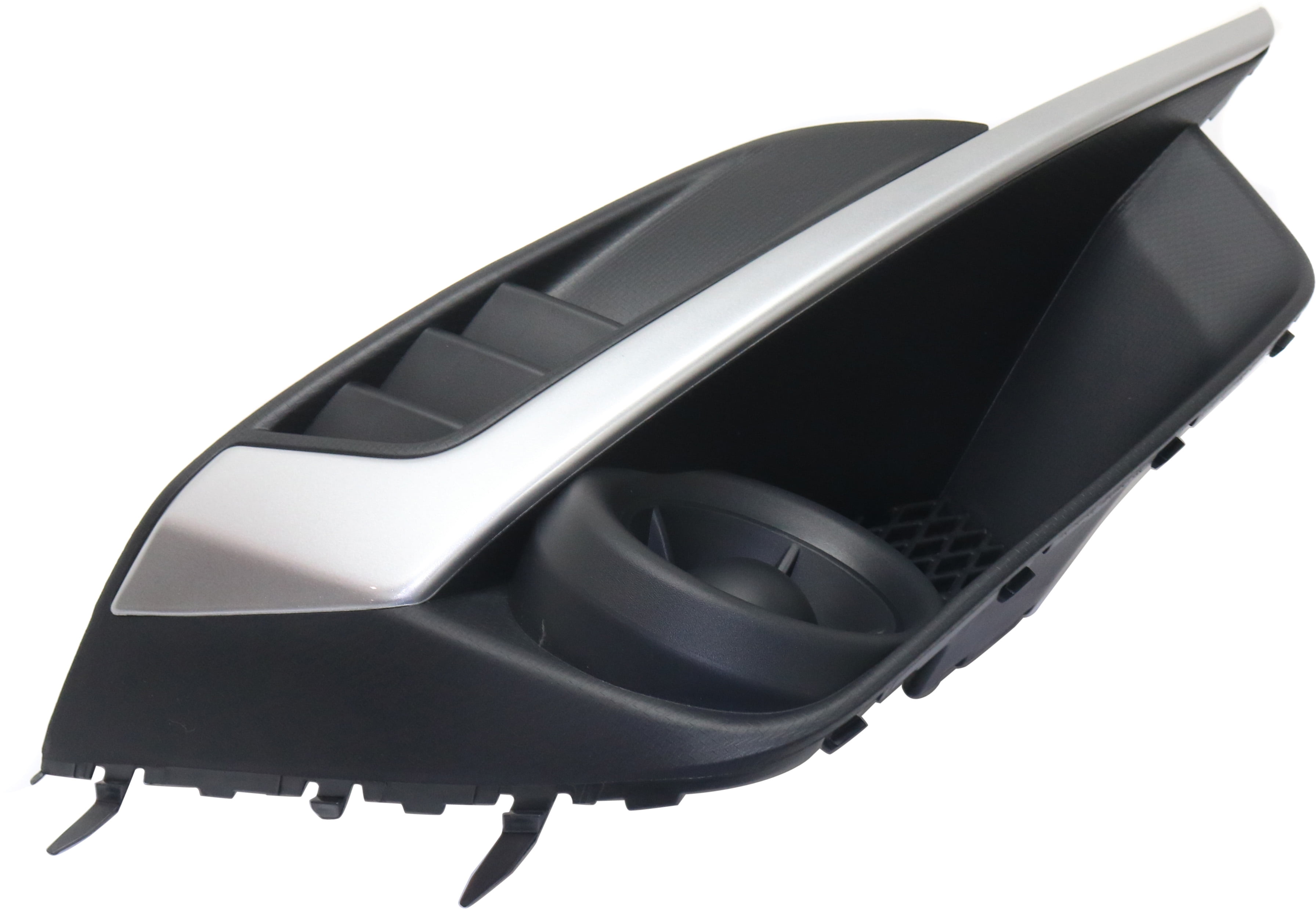 Fog Light Cover Compatible with 2015-2016 Subaru Impreza Right Passenger Textured Black
