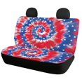 thumbnail image 2 of Pzuqiu American Flag Tie-Dye Style Durable Car Seat Covers Full Set, for Van Seats SUV Seats Vehicle Seats Suitable for Most Sedans Truck, 2 of 10