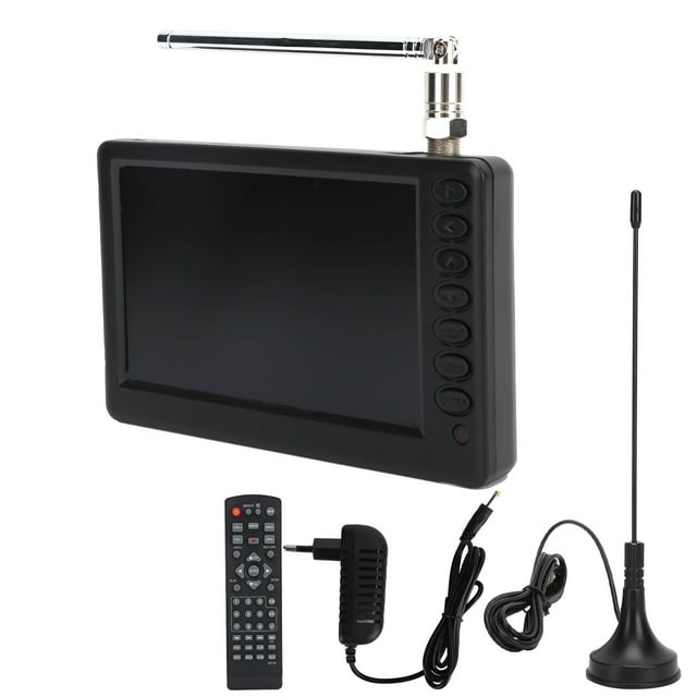 Portable TV, Clear Rechargeable Battery Powered 5 Inch Digital TV For Car Kids Travel