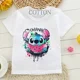 thumbnail image 5 of Camiseta de algodón para niños, camiseta de dibujos animados de Disney Lilo Stitch, camiseta de manga linda de Stitch, camiseta gráfica Y2k, camisetas para niñas y niños, 5 of 5