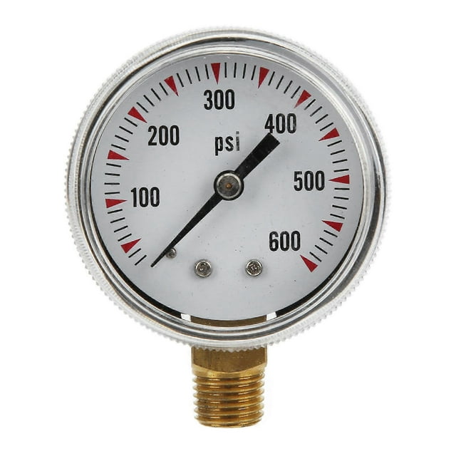 Manomètre radial Y50 0-600 psi avec raccord en laiton NPT 1/4 po pour la mesure de la pression