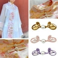 thumbnail image 6 of Cheongsam Knot Buttons Pearls Closure Buckle for Craft Garment Sewing On Decors, 6 of 9
