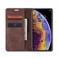 thumbnail image 2 of iPhone XS Wallet Case, iPhone X Case,Shockproof Premium Leather Magnetic Flip Folio Stand Protective Cover,Coffee, 2 of 5