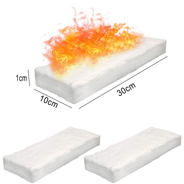 3 Pcs fibres de Calcium-Gagnesium-Silicaté Foyer de Sécurité Bio Feu