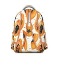 thumbnail image 3 of Papaya Print Backpack - Stylish laptop backpack for school & work, lightweight with multiple pockets, trendy for men & women., 3 of 6