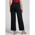 thumbnail image 4 of Jessica London Women's Plus Size Petite Everyday Stretch Knit Wide Leg Pant, 4 of 6