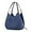 Dark Blue - Large Size, variant on CNV Women's Multi-pocket Shoulder Bag Fashion Cotton Canvas Handbag Tote Purse