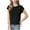 Black, variant on Feancey Ribbed Knit Tops for Kids Girls Summer Cap Sleeve V Neck T-Shirts Solid Color Casual Cotton Knitted Shirt Holiday Gifts Black S