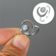 thumbnail image 2 of Jumpingount Aberturas Anillo Zircon Luna En forma de joyería Hombre Color Compromiso Encanto Romántico Dedo Estrella Apertura Metal Regalo de lujo Ropa, zapatos y accesorios Miscelánea Trigo Oro Jumpingount AP015202-03, 2 of 6