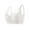 White, variant on Paiwinds Bralette for Women Front Closure Wirefree Lace Wide Straps Plus Size Everyday Comfort