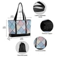 thumbnail image 2 of FORMRS Canvas Laptop Tote Bag for Women with 15.6" Computer Compartments Shoulder Handbag, Beige Art Pattern, 2 of 7
