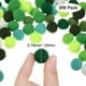 thumbnail image 3 of Uxcell 200-Pack Pom Poms para Manualidades, 0.79" (20mm) Poliéster Serie Verde Suave y Esponjoso Pompones Multicolores, 3 of 7