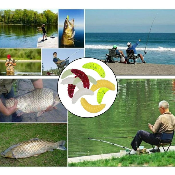 Luzkey Fresh Water Fishing , Soft Worms, Bass Fishing Worms, Soft Shad 10pcs Other 10pcs
