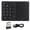 Black, variant on Rupoun Wireless Numeric Keypad with Touchpad, 2.4G & Bluetooth 5.0 Dual Mode, 22 Keys Type C Rechargeable Mini Number Pad for Laptop PC Mac, Gray, 7.09 inches / 18.0 cm