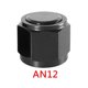 thumbnail image 1 of 1pcs AN4 AN6 AN8 AN10 AN12 Hex Bolt Port Mounting Adapter Aluminum Female Flare End Cap Plug Pipe Fittings Black~0705, 1 of 1
