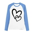 thumbnail image 4 of 5-15 Years Scoop Neck Long Sleeve Tops for Girls Loose Fit T-shirts Casual Spring Layer Trendy Basic Tees Light Blue 9-10 Years, 4 of 5