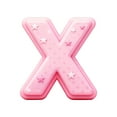 thumbnail image 2 of Pink 26 Letter Ornaments for Christmas Tree Decoration - Personalized Hanging Pendant Xmas Alphabet for DIY Craft Ornaments (X), 2 of 6