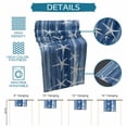 thumbnail image 6 of Navy Blue Coastal Table Runner 60 Inches, Summer Ocean Waves Ombre Sea Starfish Bed Runner Dresser Scarves Tabletop for Indoor Outdoor Parties/Ceremony/Banquet, 13" x 60", 6 of 9