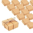 thumbnail image 4 of 50pc Kraft Paper Box Folding Box Square Tan 5.5x5.5x2.5cm, 4 of 8