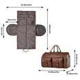 thumbnail image 2 of Home Textile Storage Convertible Travel Bag To Carry Outfit Set 2 In 1 Business Travel Bag With Option To Hang Formal Wear, 2 of 5