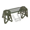 thumbnail image 4 of DYNWAVECA Tabouret Pliant et Ensemble de Table Mobilier de Camping Compact Table de Camping Multifonctionnelle Tabouret Pliable pour Randonnée Voyage BBQ Vert, 4 of 10