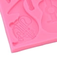 thumbnail image 3 of Moule en silicone en forme de guitare, pour décoration de gâteau, fondant au chocolat, pour la maison, la boulangerie et la cuisine, 3 of 4