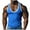 #01 Blue, variant on Busydd Tank Tops Men Casual Sleeveless Solid Color Mens Workout Shirts Breathable Summer Round Neck Mens Undershirts L