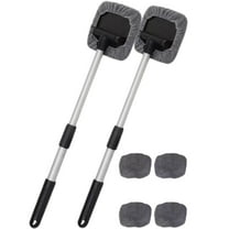 Blasgw Car Windshield Cleaner Tool with Extendable Handle - Microfiber Auto Window Cleaning Brush for Inside Glass, Retractable, Washable, Multi-Functional, Streak-Free B