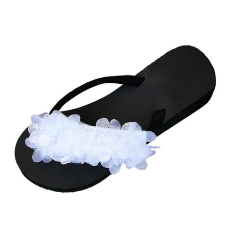 

Jungdeepe Women s Summer Fashion Clip Toe Slope Womens Slippers Memory Foam Heel Support Elastic Strap Slippers for Women Fuzzy Sandal Wedge Slides for Women Washable Womens Slippers with Rubber Soles