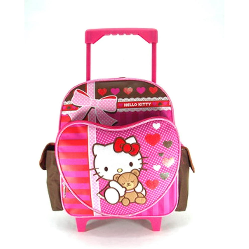 Licensed 12" Hello Kitty Rolling Small Backpack Super Sweet