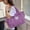 Purple#3, variant on Large Expandable Gym Duffle Bag for Men & Women - 16.14" Sports Travel Bag with Wet/Dry Pockets, Waterproof Fabric, Fits 15.6" Laptop - Purple, Green, Blue, Gray, Pink, Dark Purple