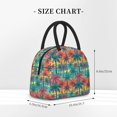 thumbnail image 2 of Rateoe Hawaii Palms Pattern Lunch Bag Women, Lunch Box, Lunch Bag, Small Leakproof Lunch Tote Large Capacity Reusable Insulated Cooler Lunch Container, 2 of 6