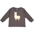 thumbnail image 3 of Inktastic Cute Lil' Alpaca Boys or Girls Long Sleeve Toddler T-Shirt, 3 of 5