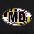 thumbnail image 3 of CafePress - Maryland MD Oval (W/Flag) T Shirt - Womens Tri-blend T-Shirt, 3 of 4