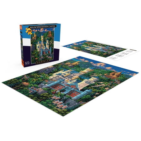 Buffalo Games 300-Piece Dowdle Neuschwanstein Castle Adult Interlocking Jigsaw Puzzle