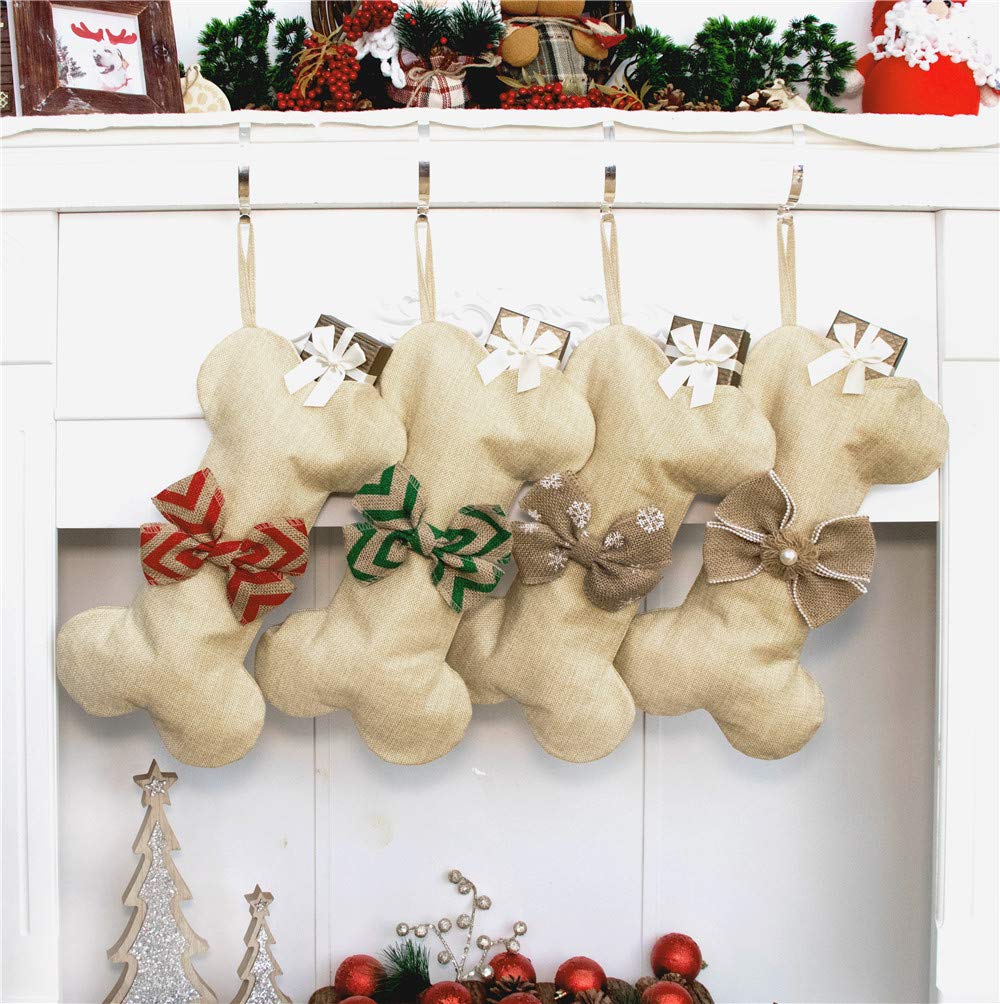 18 Inch 2 Pack: Christmas House Christmas Pet 1 Dog and 1 Cat Stockings