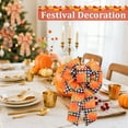 thumbnail image 3 of Fall Bows Thanksgiving Bows for Wreath Fall Decoration for Home Orange Ribbon Gift Bows Buffalo Plaid Check Pre-Tied Swag Bows Indoor Outdoor Décor  9PCS Design 9, 3 of 7