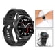 thumbnail image 2 of Reloj conectado por Bluetooth, reloj inteligente mujer hombre impermeable IP68, pantalla táctil , reloj inteligente con podómetro, recordatorio sede Silicona negra Soledad reloj inteligente, 2 of 8
