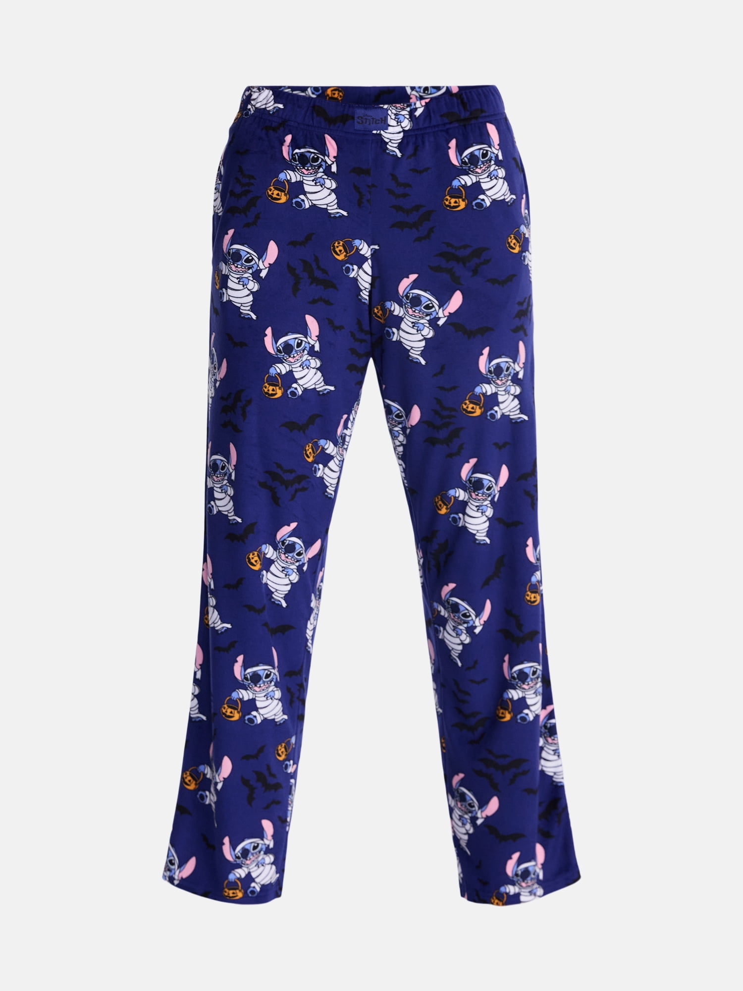Disney Stitch Women's Halloween Velour Sleep Pants, Sizes XS-3X