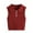 Wine, variant on Women's Casual V-Neck Pullover Shirt Collision Color Sleeveless Sweater Vest, Stylish and Lightweight, Ideal for Layering and Summer to Fall Transition,Black,L