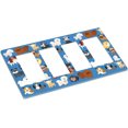 thumbnail image 3 of NICKSUN Cute Animal Dogs Puppy Combination Wall Plate, 4 Gang 4 Rocker Outlet Cover Decorative Switch Plate for Office Home Decor, 4.5 x 8 Inch, 3 of 7
