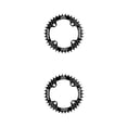 thumbnail image 1 of Toystoory Platos anchos estrechos profesionales resistentes al desgaste rueda de cadena a prueba de herrumbre placa única piezas de placa de Negro 2piezas, 1 of 6