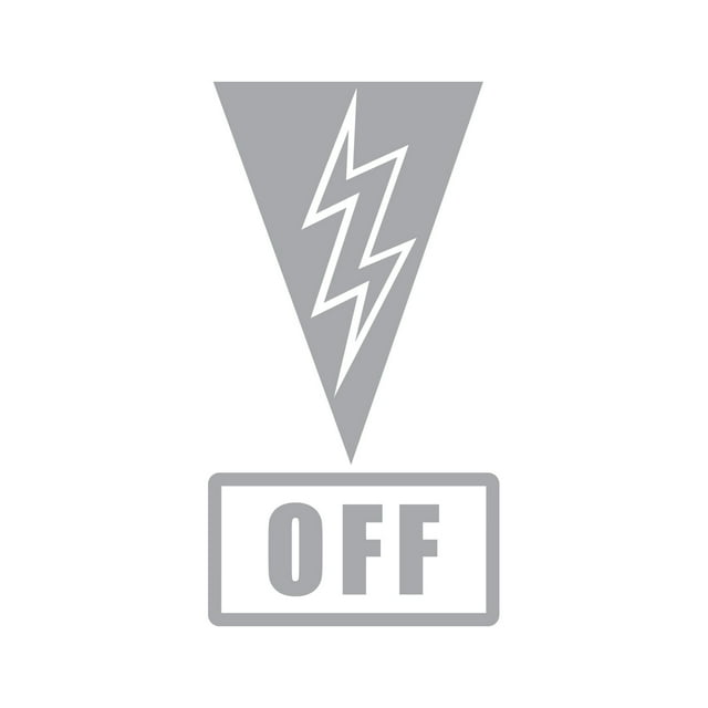 Master Switch OFF Sticker Decal Die Cut - Self Adhesive Vinyl - Weatherproof - Made in USA - Many Color and Sizes - scca safety