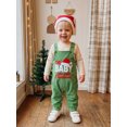 thumbnail image 5 of Cjfdfy Newborn Baby Boy Girl Christmas Outfit The Baby Who Stole Christmas Print Long Sleeve Romper Jumpsuit And Hat 3 Pcs Set Infant Cute First Christmas Fall Winter Outfit, 5 of 7