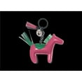 thumbnail image 1 of Fluffy Layers 250725 4 x 4 in. Chaîne de Cheval en PVC avec Pompon & 44; Rose & Vert, 1 of 1