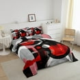 thumbnail image 3 of Erosebridal Geometric Circle Bedding Twin Comforter Set,Stripes Lines Down Comforter,Microfiber Reversible Bedding Sets Twin with Comforter,Abstract Decoration,3pcs, 3 of 8