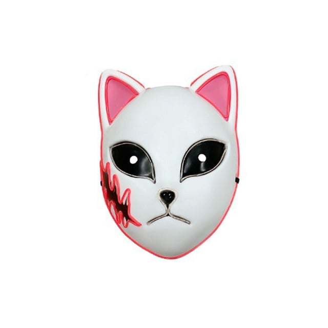 Máscara LED Yuarrent de Anime Demon Slayer Cosplay de Sabito Kamado Makomo Type7 NO7 HA007371-02