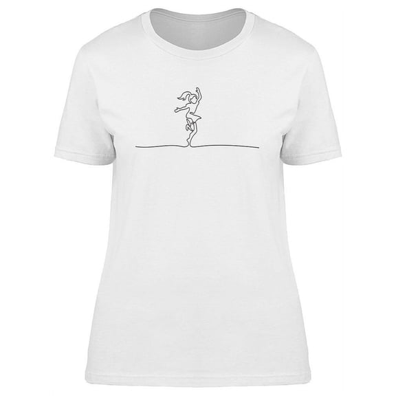 Happy Girl Dancing T-Shirt Women -Image by Shutterstock, Female XX-Large