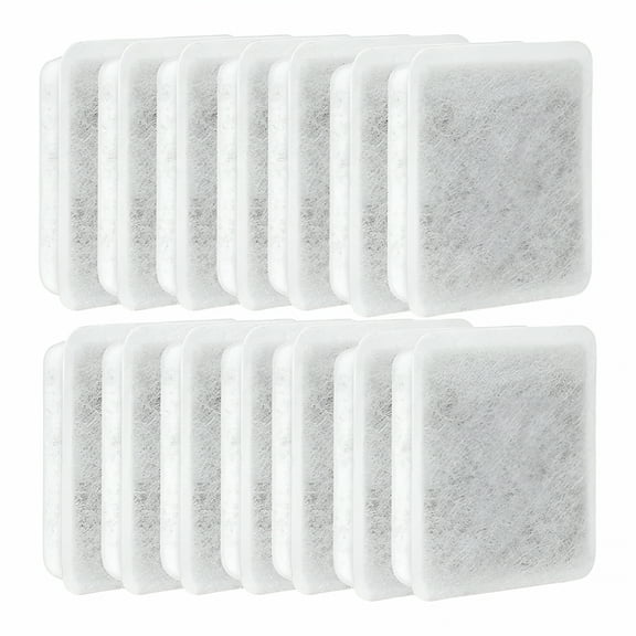 ACDANC Dog Water Bowl Filter Replacement Charcoal Water Filter, 14 Pack Pet Fountain Water Filter Fit for Gravity Waterer Bowls